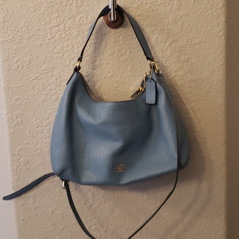 Harley Pebble Leather Coach Purse